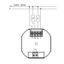 Concealed clock thermostat as room controller, AC 230V, 1 changeover contact, heating 5(2) A, cooling 1(1) A, white backlighting thumbnail 4