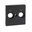 Central plate marked R/TV+SAT for antenna socket-outlet, anthracite, System M thumbnail 4