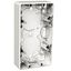 Exxact surface mounted box 2-gang high (35mm) white thumbnail 3