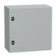 Spacial CRN plain door with mount.plate. H500xW500xD250 IP66 IK10 RAL7035.. thumbnail 1