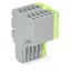 2-conductor female connector Push-in CAGE CLAMP® 1.5 mm² gray, green-y thumbnail 1