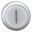 Illuminated pushbutton actuator, RMQ-Titan, Extended, momentary, White, inscribed 1, Bezel: titanium thumbnail 4