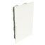 PRACTIBOX3 3R 12M FLUSH MOUNTING CABINET WHITE DOOR EARTH T. BLOCK thumbnail 1