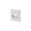 Modul wall outlet flush mounted 3 port unequipped pure white thumbnail 1