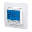 Flush-mounted thermostat as room controller, AC 230V, 1NO contact, 10 A, blue backlighting thumbnail 1