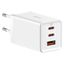 Wall Charger GaN5 Pro 65W USB + 2xUSB-C QC3.0 PD3.0 with USB-C 1m Cable, White thumbnail 4