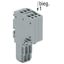 2-conductor female connector Push-in CAGE CLAMP® 1.5 mm² gray thumbnail 3