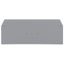 End and intermediate plate 2.5 mm thick gray thumbnail 1