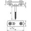 Strip holder for Fl 30mm StSt with wood screw 5x45mm thumbnail 2