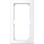 M-Smart frame, 2-gang without central bridge piece, active white, glossy thumbnail 2
