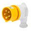 90° PLUG - IP44 - 2P+E 32A 100-130V 50/60HZ - YELLOW - 4H - SCREW WIRING thumbnail 2