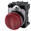 Indicator lights, 22 mm, round, plastic, red, lens, smooth, with holder, LED module with integrated LED 110 V AC,  3SU1103-6AA20-1AA0-Z Y15 thumbnail 2