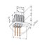 Feedthrough terminal block Conductor/contact pin Plate thickness: 2.5 thumbnail 3