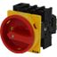 Main switch, P1, 40 A, flush mounting, 3 pole + N, Emergency switching off function, With red rotary handle and yellow locking ring, Lockable in the 0 thumbnail 3