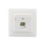 Cat.6A iso 1-gang junction box, shielded, pure white (similar to RAL 9010), with break-off metal support ring thumbnail 2