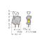 Stackable PCB terminal block push-button 2.5 mm² dark gray thumbnail 4