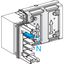 Elbow, KSA400, aluminium conductors, 400A, fixed dimensions (A=B=165mm), turns right or left, white RAL9001 thumbnail 1