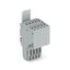 2-conductor female connector Push-in CAGE CLAMP® 1.5 mm² gray thumbnail 1