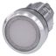 Illuminated pushbutton, 22 mm, round, metal, shiny, white, pushbutton,  3SU1051-0AB60-0AA0-Z Y11 thumbnail 2