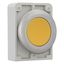 Pushbutton, RMQ-Titan, Flat, maintained, yellow, Blank, Metal bezel thumbnail 12