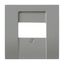 1745-803 CoverPlates (partly incl. Insert) Busch-axcent®, solo® grey metallic thumbnail 4