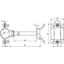 HVI Ex P85 holder StSt f. Conduc. D 27mm dist. 85mm w. bracket f. tube thumbnail 2