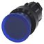 Illuminated mushroom pushbutton, 22 mm, round, plastic, blue, 30 mm, momentary 3SU1001-1AD50-0AA0-Z X90 thumbnail 2