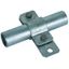 Earthing pipe clamp D 17mm with bore D 11mm  St/tZn thumbnail 1