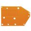 End plate snap-fit type 1.5 mm thick orange thumbnail 1