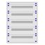 Distribution board insert KVN 60mm, 3-21K, 5-rows thumbnail 1