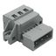 1-conductor male connector CAGE CLAMP® 2.5 mm² gray thumbnail 1