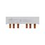 BUSBAR, low voltage, 100 A, AC 600 V, DC 600 V, 23 x 37 x 104 mm, 6P, UL thumbnail 1