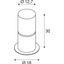 ROX ACRYL 30 Pole, stainless steel 304, E27 max 20W thumbnail 2