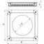 UGD55 350-3R9R Underfloor box empty for GESR9/55UV 467x467x55 thumbnail 2