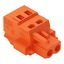 1-conductor female connector CAGE CLAMP® 2.5 mm² orange thumbnail 1