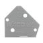 End plate 1 mm thick snap-fit type gray thumbnail 1