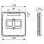 Centre plate for modular jack sockets 569-21ACS thumbnail 4