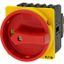 Main switch, P3, 100 A, flush mounting, 3 pole, Emergency switching off function, With red rotary handle and yellow locking ring, Lockable in the 0 (O thumbnail 5