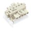 Linect® T-connector 5-pole Cod. A white thumbnail 1