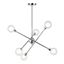 Globo Ceiling Lamp 6 lights Chrome thumbnail 1