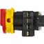 Main switch, P1, 32 A, flush mounting, 3 pole + N, Emergency switching off function, With red rotary handle and yellow locking ring, Lockable in the 0 thumbnail 9