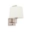 FRAME MATT NICKEL WALL LAMP BEIGE LAMPSHADE Ø215 thumbnail 1