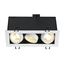 KADUX 3 GU10 Downlight, angular, matt white, max. 3x50W thumbnail 3