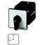 On-Off switch, T5, 100 A, rear mounting, 3 contact unit(s), 3 pole + N, 1 N/O, 1 N/C, with black thumb grip and front plate thumbnail 1