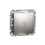 Sedna Design & Elements, 1-way Push-Button 10A Lamp Symbol, professional, brushed aluminium thumbnail 5