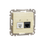 DATA CAT 6 UTP + Telephone outlet, Sedna Design & Elements, Wood birch thumbnail 5