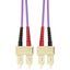 FO Patchcord Duplex SC/SC, 50/125æm OM4, LS0H-3,violet, 5.0m thumbnail 1