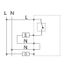 UP room controller, RAL1013 glossy 50x50, 5-30C, AC 230V, 16 A relay output 1 NO contact, PWM / 2 point control, switch, TA, LED displays thumbnail 4