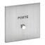 Art d'Arnould univers Epure illuminated push button 1 position with door marking - brushed steel thumbnail 2