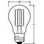 LED Retrofit CLASSIC A DIM 7.5W 827 Clear E27 thumbnail 3